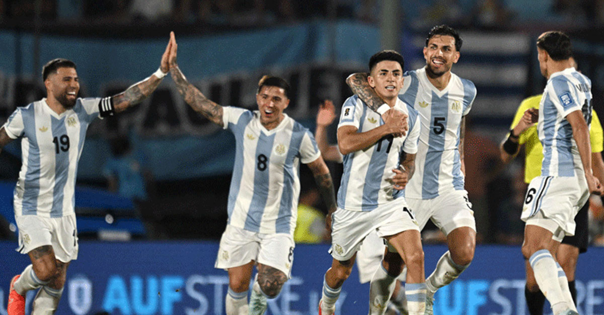 থিয়াগো গোলে উগুরুয়ের মাঠে আর্জেন্টিনার জয়