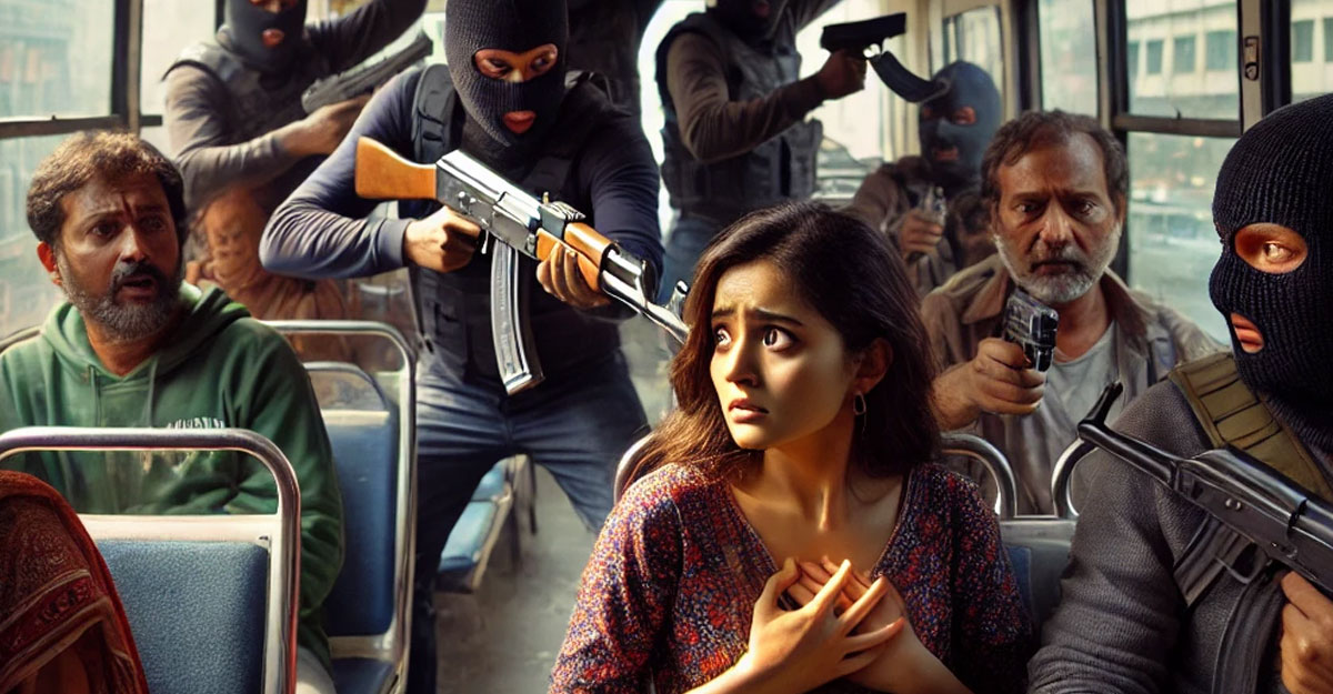 রাজধানীতে চলন্ত বাসে অস্ত্র ঠেকিয়ে ছিনতাই