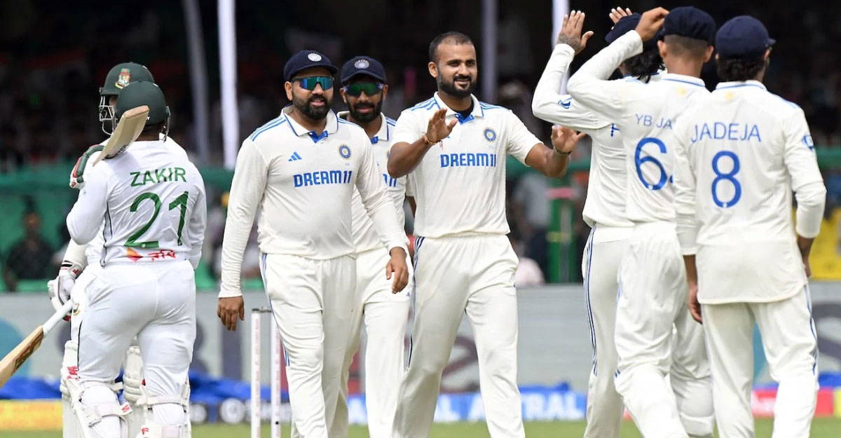 বৃষ্টিতে বাংলাদেশ-ভারত দ্বিতীয় দিনের খেলা বিলম্ব