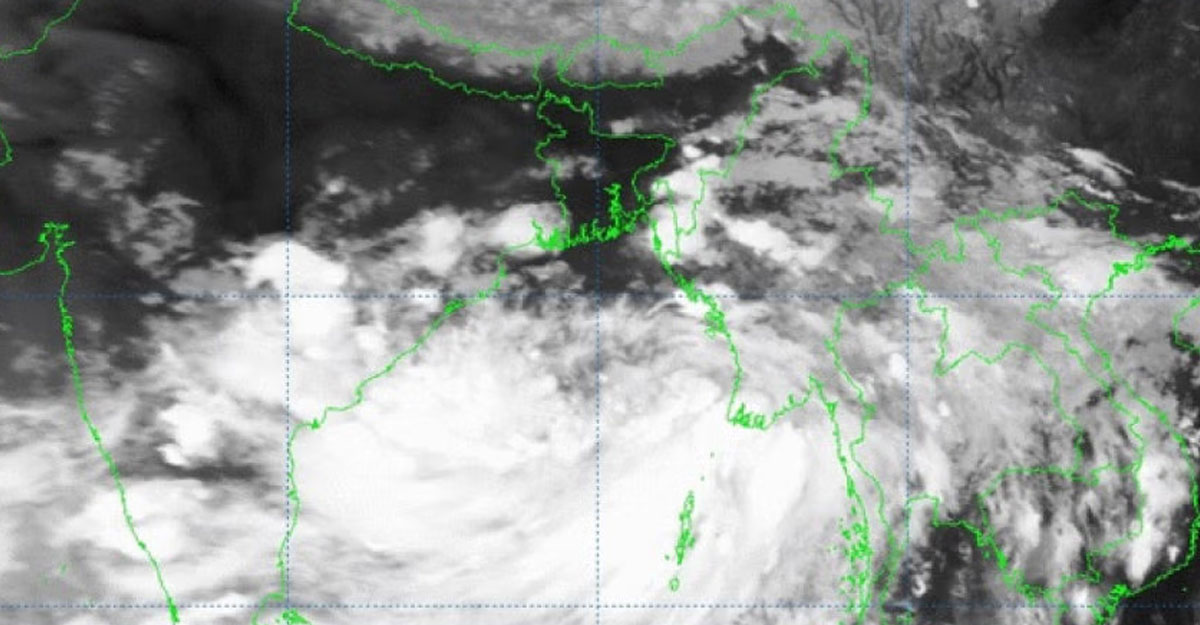 বঙ্গোপসাগরে সৃষ্ট নিম্নচাপ গভীর নিম্নচাপে পরিণত
