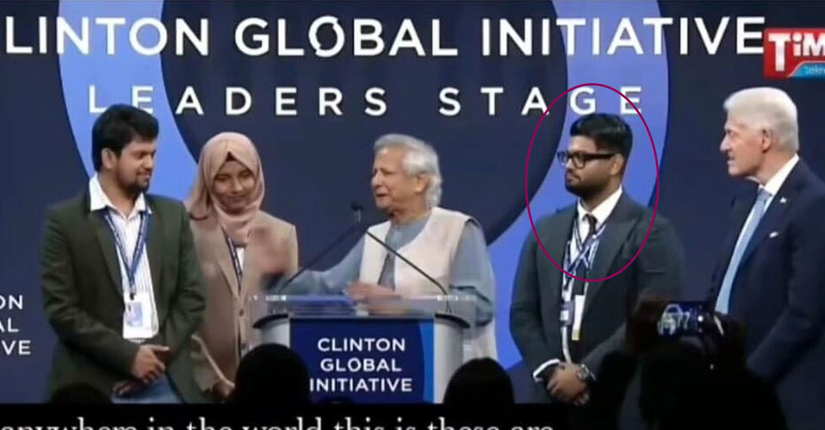 মঞ্চে ওঠা তৃতীয় ব্যক্তি অনুপ্রবেশকারী: মাহফুজ আলম