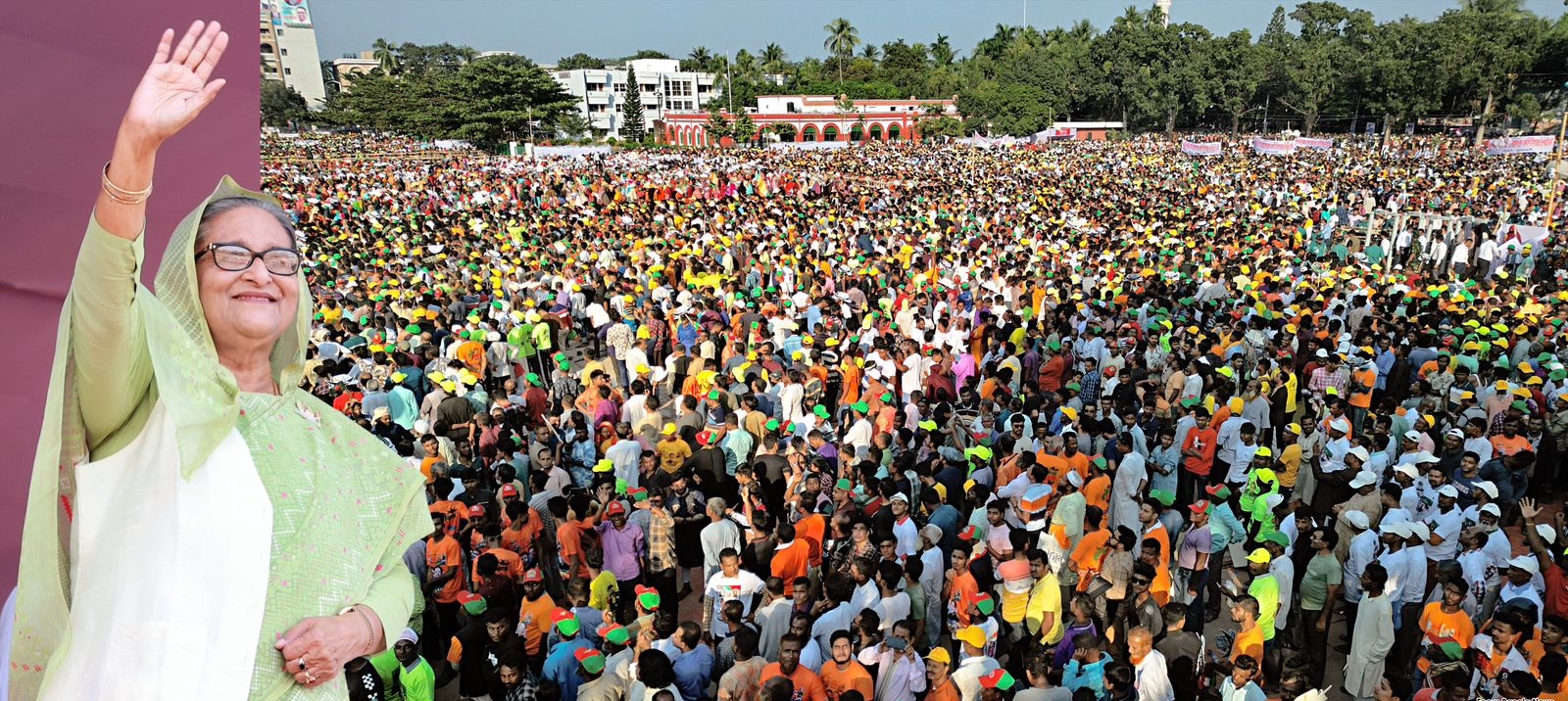 নৌকায় ভোট দিয়ে আবারও সেবা করার সুযোগ দিন: শেখ হাসিনা