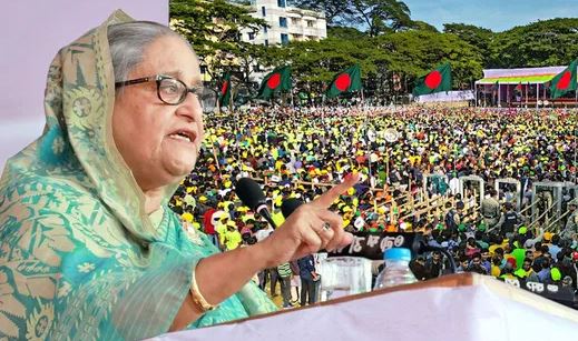 জনগণকে ভোটে বাধা দেয়ার অধিকার কারও নেই: শেখ হাসিনা