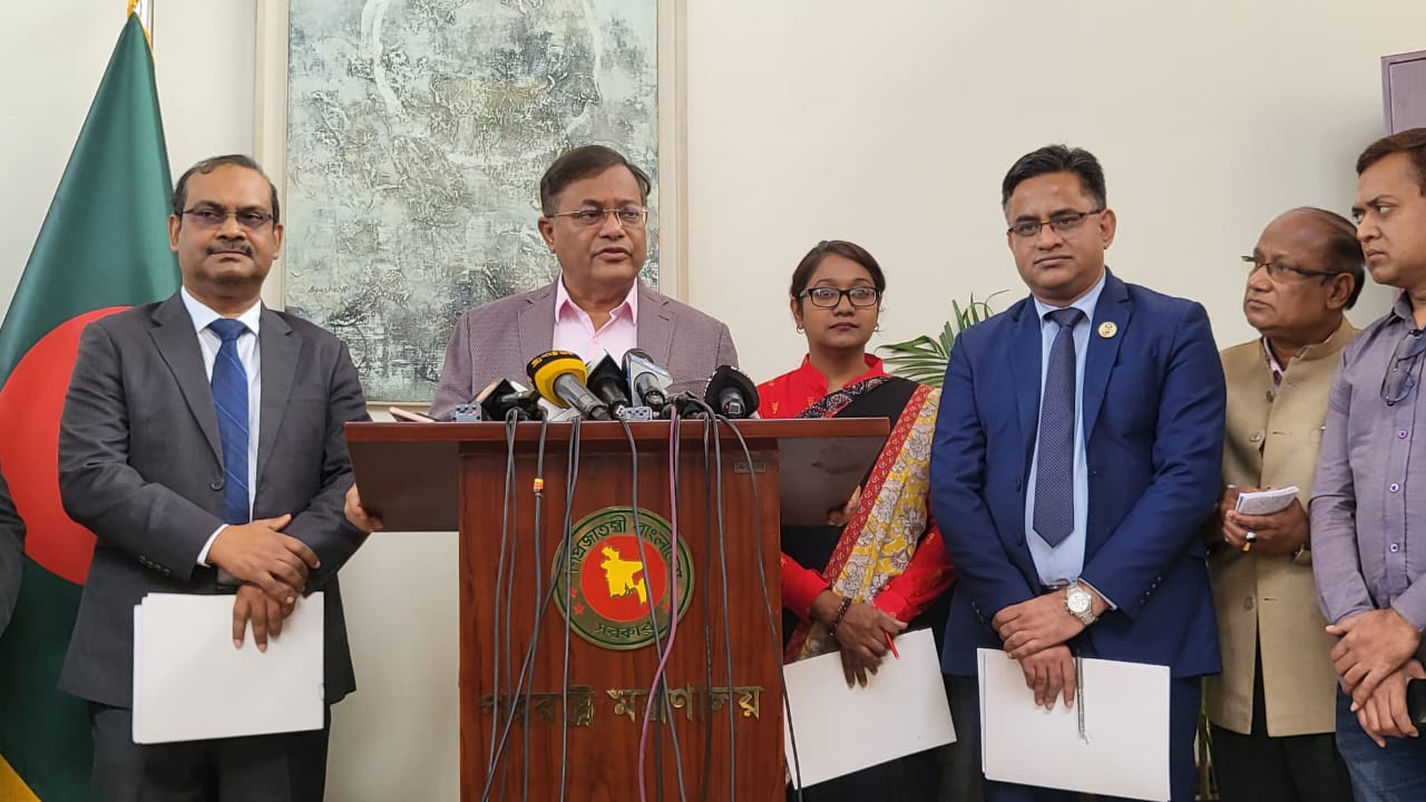 বিজিপি সদস্যদের ফিরিয়ে নেওয়ার আলোচনা চলছে : পররাষ্ট্রমন্ত্রী