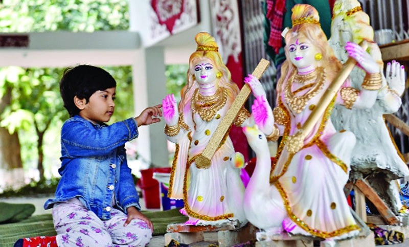 বিদ্যাদেবী সরস্বতীপূজা আজ