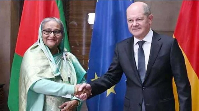 জার্মান চ্যান্সেলরের সঙ্গে প্রধানমন্ত্রীর বৈঠক