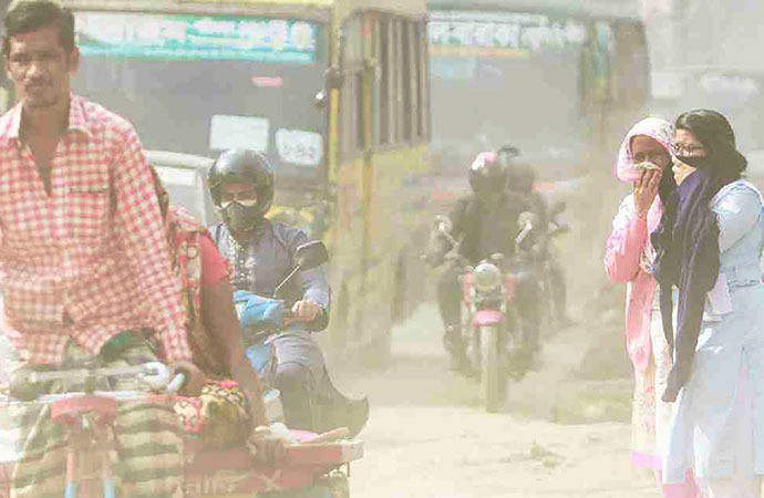 ঢাকার বাতাস আজ ‘ঝুঁকিপূর্ণ’