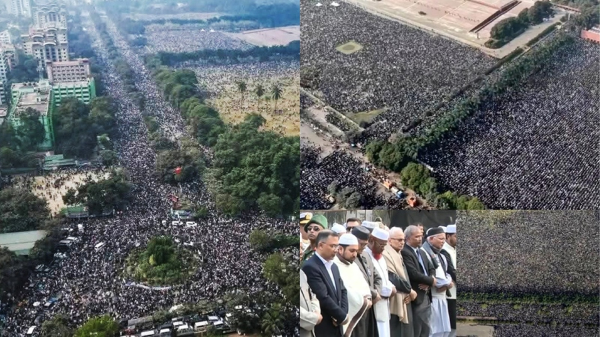 ইতিহাসের অন্যতম বৃহত্তম জানাজা দেখল বাংলাদেশ