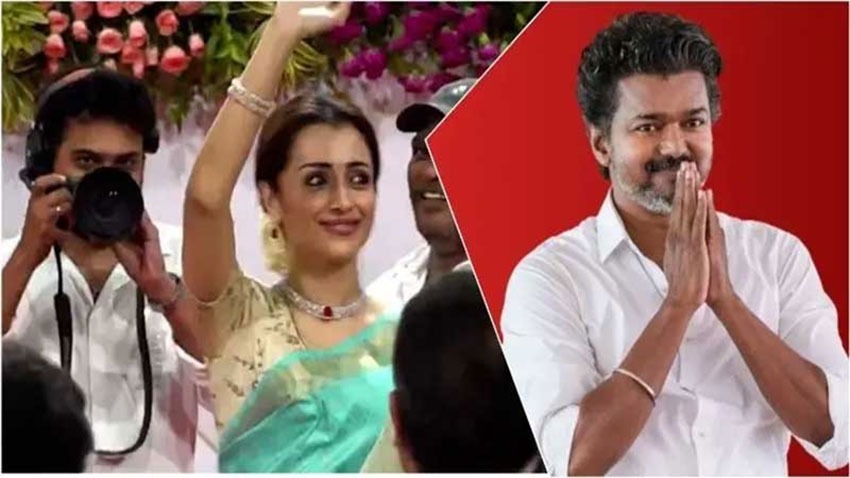 বিজয়ের শপথ অনুষ্ঠানে তৃষা, বাড়লো প্রেমের গুঞ্জন