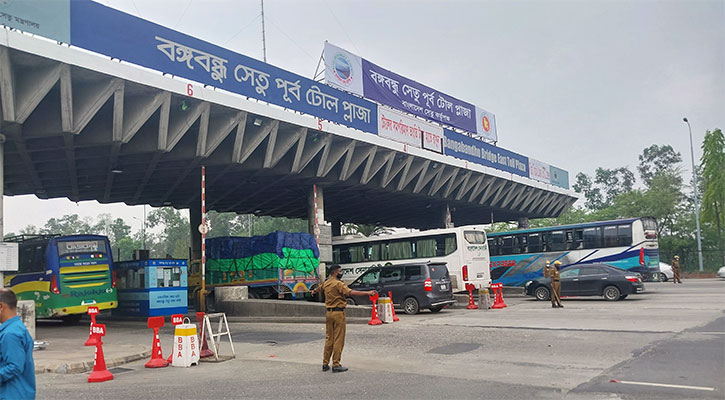 ২৪ ঘণ্টায় বঙ্গবন্ধু সেতুতে তিন কোটি টাকা টোল আদায়
