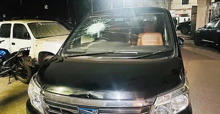 বিএনপি প্রার্থীর সমন্বয়কারীর গাড়িতে গুলি ছোড়ার অভিযোগ