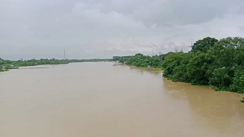 গোমতীর পানি বিপৎসীমার ৭০ সেন্টিমিটার ওপরে