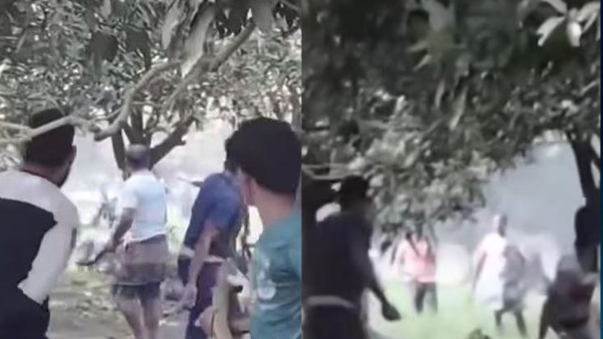 চাঁপাইনবাবগঞ্জ সীমান্তে ভারত ও বাংলাদেশের গ্রামবাসীর মধ্যে সংঘর্ষ