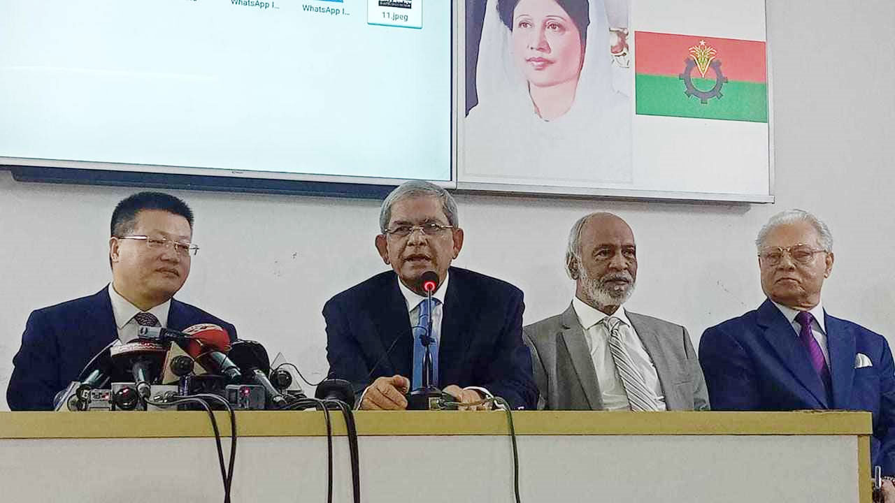 বাংলাদেশের প্রতি চীনের সহযোগিতা আরও বৃদ্ধি পাবে : ফখরুল