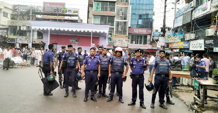ফরিদপুরে এনসিপির সভা এলাকায় নিরাপত্তা জোরদার