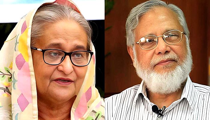 শেখ হাসিনার সঙ্গে হত্যা মামলার আসামি বিচারপতি খায়রুল হক