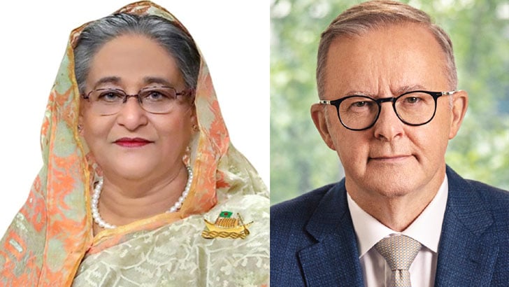 শেখ হাসিনাকে অস্ট্রেলিয়ার প্রধানমন্ত্রীর অভিনন্দন