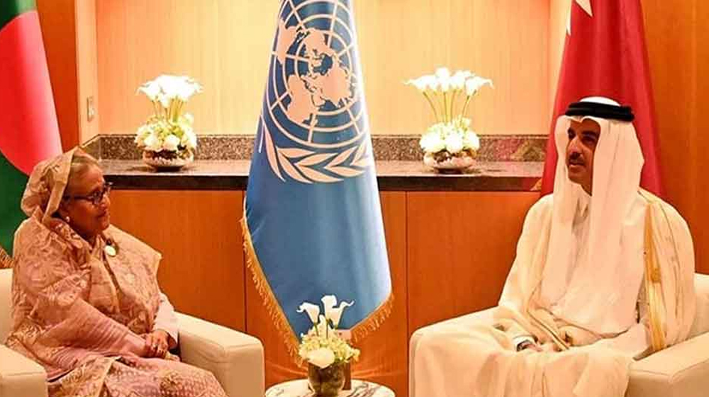 কাতারের আমিরের সঙ্গে প্রধানমন্ত্রীর বৈঠক আজ