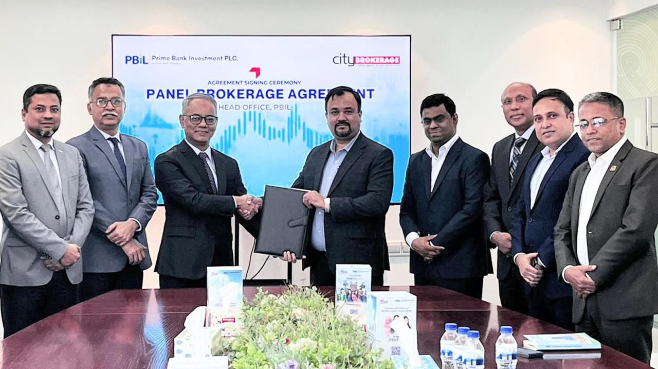সিটি ব্রোকারেজ ও প্রাইম ব্যাংকের মধ্যে প্যানেল ব্রোকার চুক্তি
