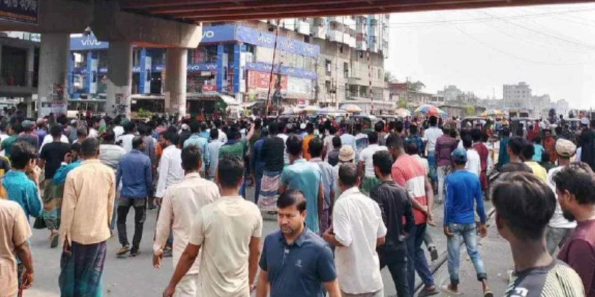 জুরাইনে রিকশাচালকদের রেলপথ অবরোধ, আইনশৃঙ্খলা বাহিনীর সঙ্গে সংঘর্ষ