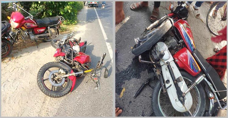 পবায় ট্রাকচাপায় গেল বাইকের ৩ আরোহীর প্রাণ