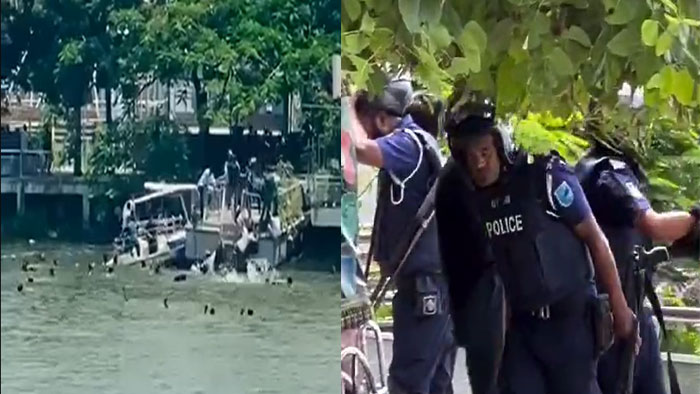 পুলিশ-ছাত্রলীগের ধাওয়ায় পানিতে ডুবে ছাত্রের মৃত্যু