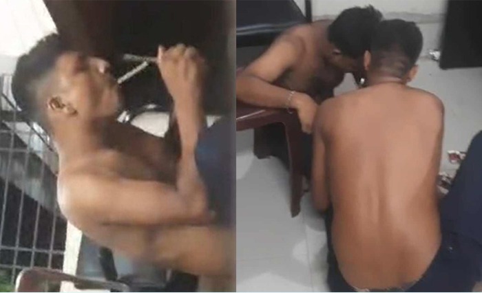 দপ্তরে বসে দুই নিরাপত্তাকর্মীর মাদক সেবন, ভিডিও ভাইরাল