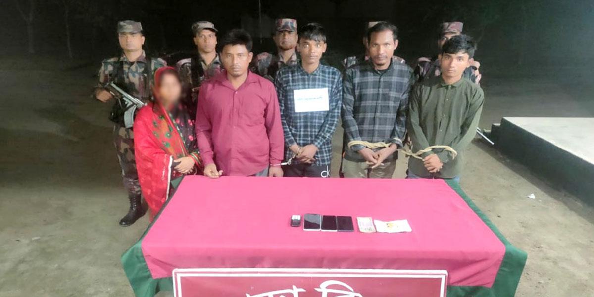পঞ্চগড় সীমান্তে শিশুসহ ৬ বাংলাদেশি আটক