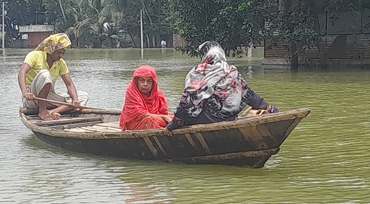 সিরাজগঞ্জে পানিবন্দি লাখো মানুষ, মৃত্যু ৮