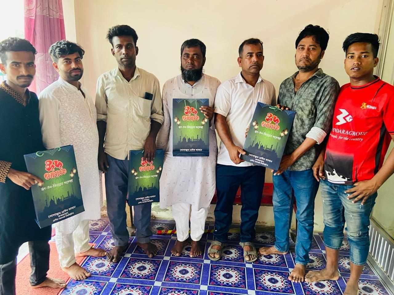 চুনারুঘাট-মাধবপুরের নেতাকর্মীদের ঈদ উপহার দিলেন সাবেক ছাত্রলীগ নেতা