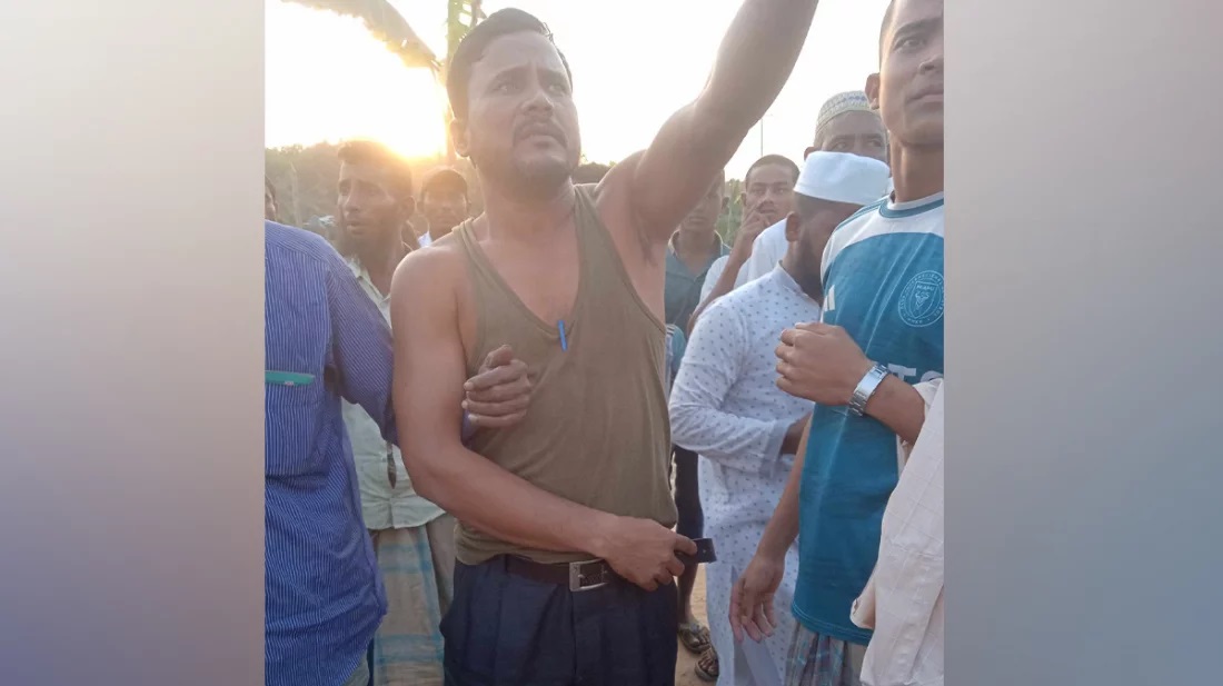 মিয়ানমার থেকে ছোড়া গুলিতে ইউপি সদস্য আহত