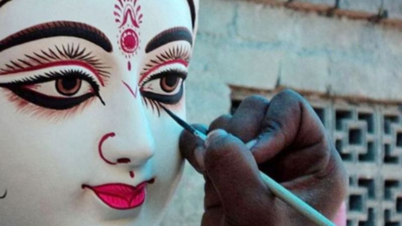 মহালয়ার মধ্য দিয়ে শুরু হলো দুর্গাপূজার ক্ষণগণনা