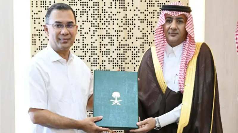 প্রধানমন্ত্রীকে সৌদি আরব সফরের আমন্ত্রণ ক্রাউন প্রিন্সের